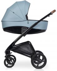 Дитячий візочок 2 в 1 Riko XD Black Edition 02 Crystal Blue